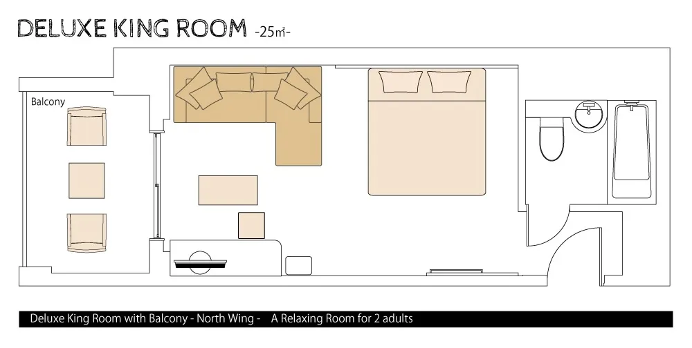 Deluxe King Floor Plan